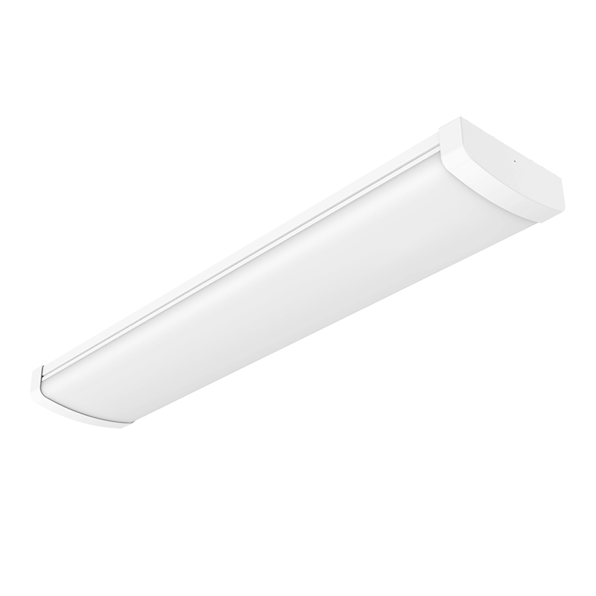 Metalux:4 ft. Selectable CCT and Lumen 10.5 in. W Commercial Wrap Light